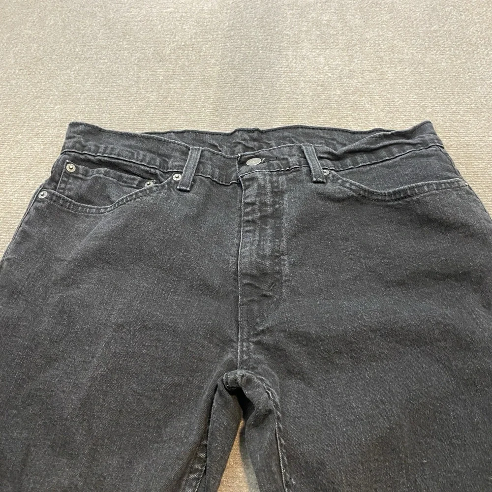 Levis 511‎ Jeans Mens 36 Fits 35x32 Faded Black Skinny Straight Dark Distressed